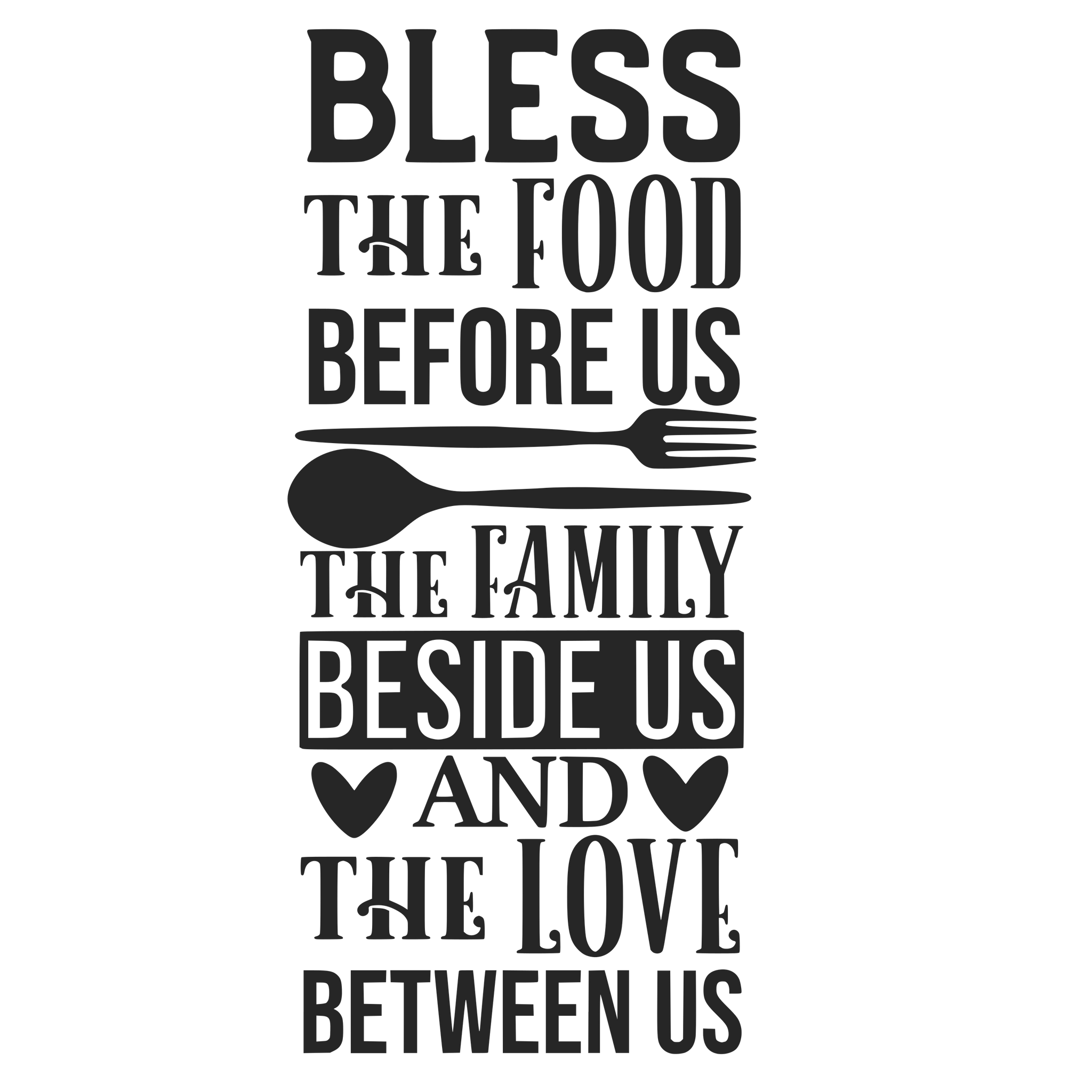 BLESS THE FOOD 3 12X9 BAMBOO CUTTING BOARD