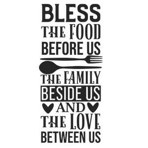 BLESS THE FOOD 3 12X9 BAMBOO CUTTING BOARD