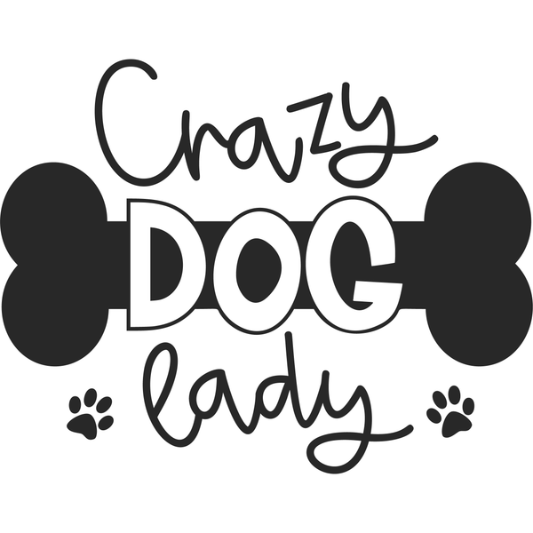 CRAZY DOG LADY 2 12X9 BAMBOO CUTTING BOARD