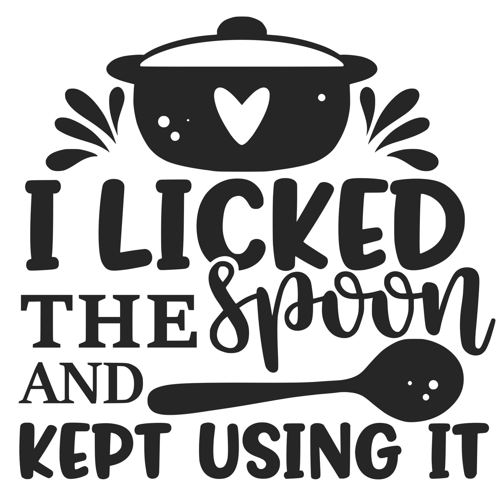 I LICKED THE SPOON 12X9 BAMBOO CUTTING BOARD