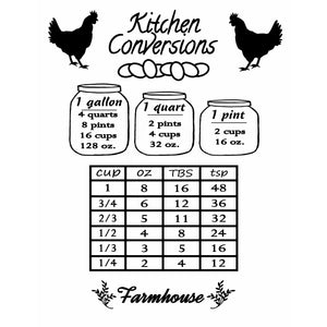 KITCHEN CONVERSION FARMHOUSE 12X9 BAMBOO CUTTING BOARD