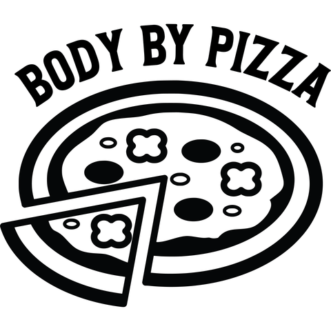 BODY BY PIZZA 12X9 BAMBOO CUTTING BOARD