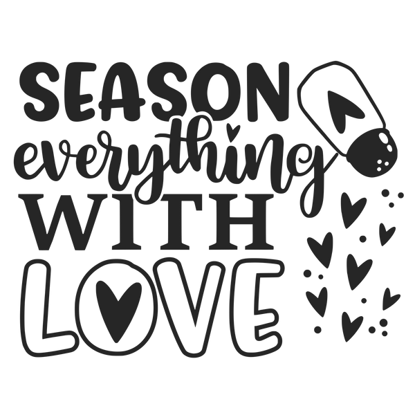 SEASON EVERYTHING WITH LOVE 12X9 BAMBOO CUTTING BOARD