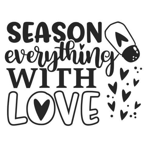 SEASON EVERYTHING WITH LOVE 12X9 BAMBOO CUTTING BOARD