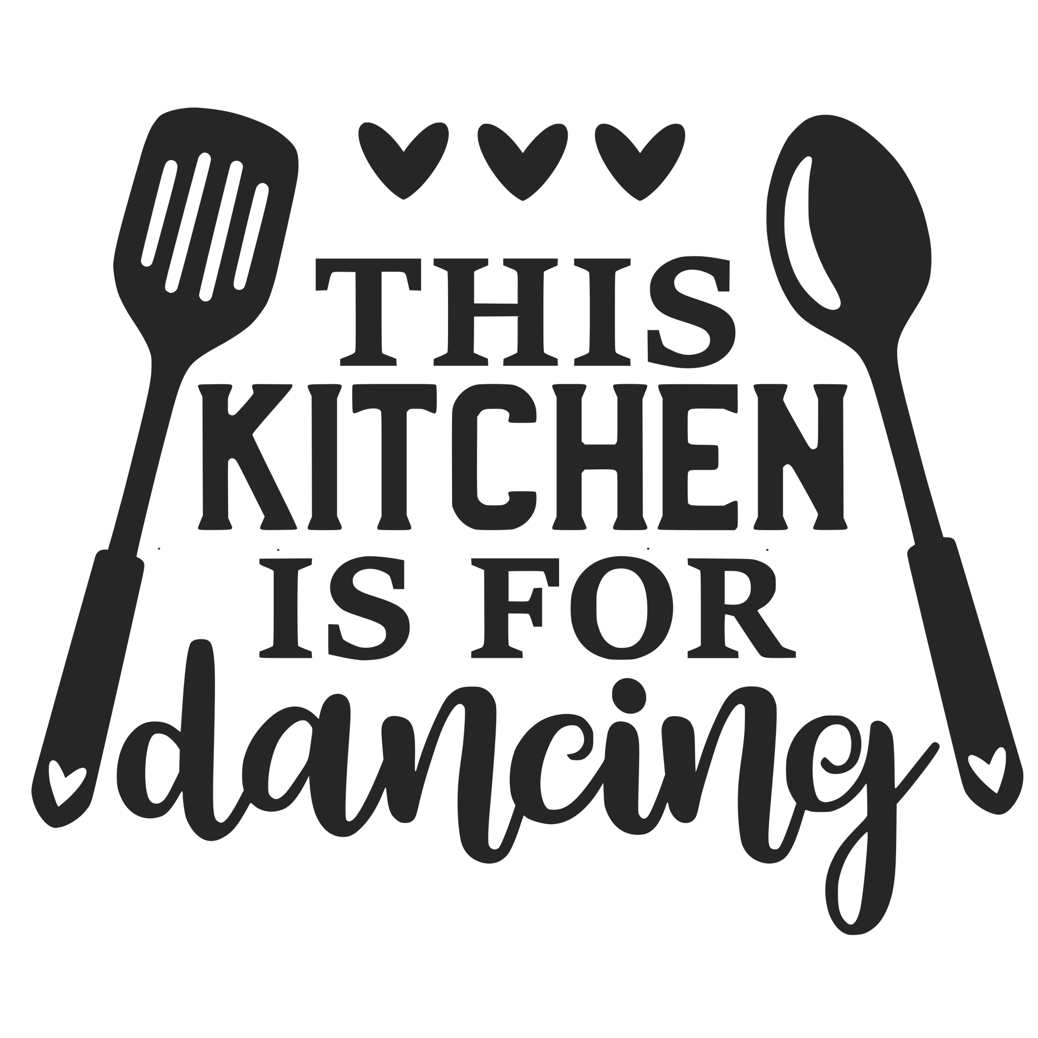 THIS KITCHEN IS FOR DANCING 12X9 BAMBOO CUTTING BOARD