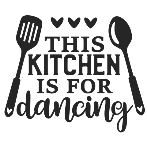 THIS KITCHEN IS FOR DANCING 12X9 BAMBOO CUTTING BOARD