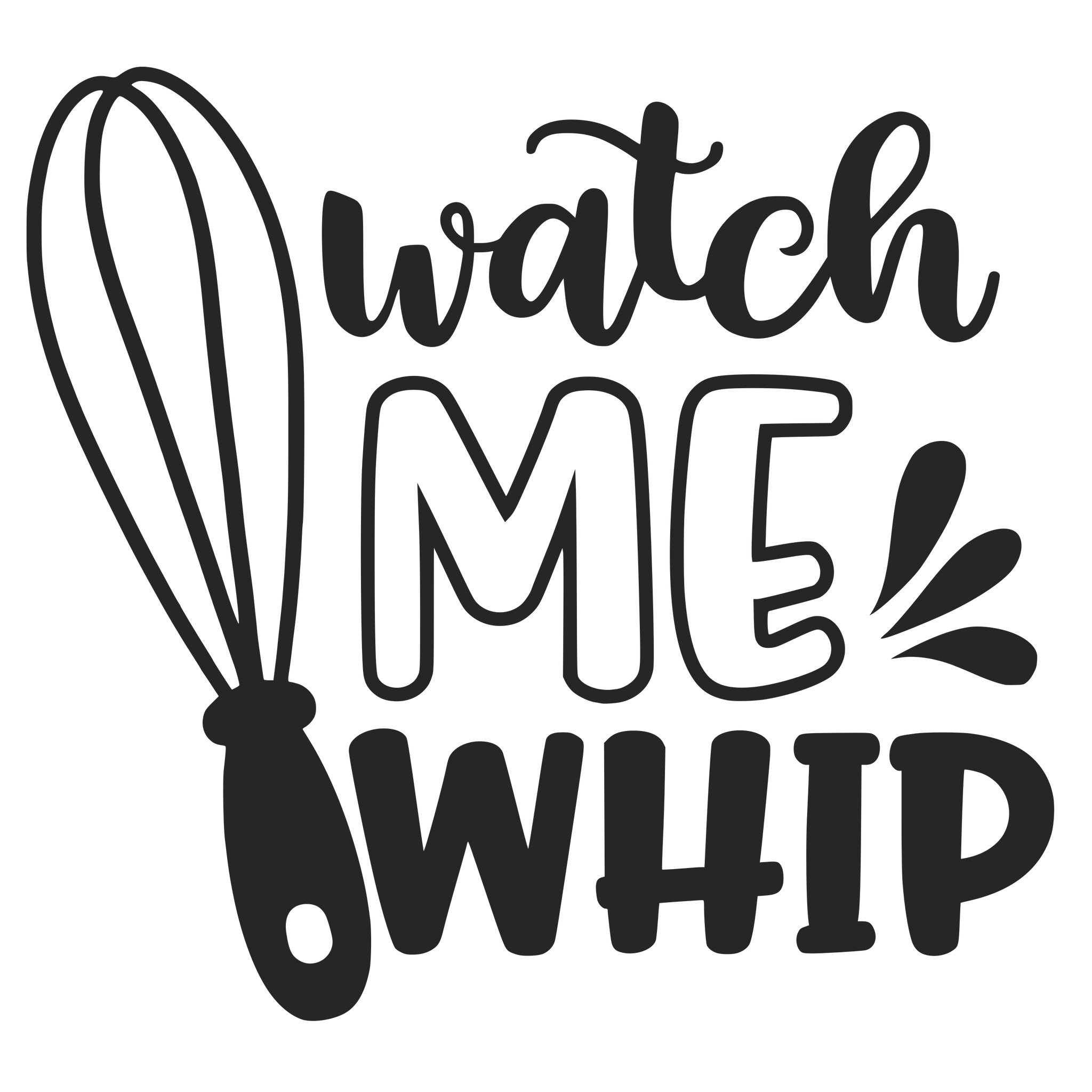 WATCH ME WHIP 12X9 BAMBOO CUTTING BOARD