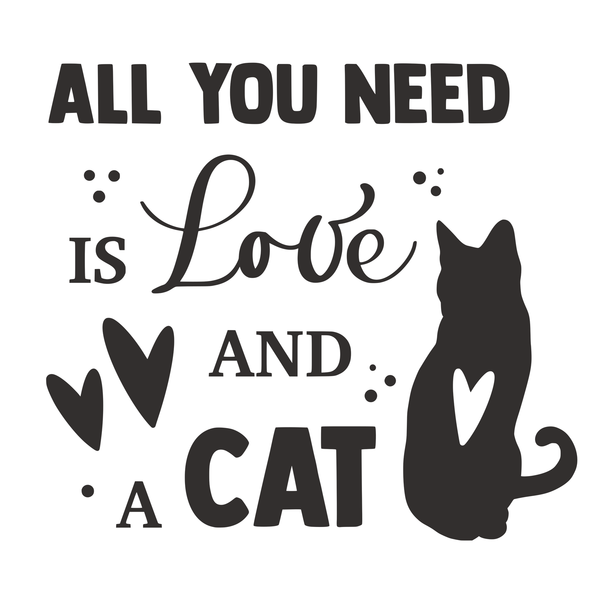 love and a cat