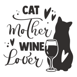 CAT MOTHER WINE LOVER