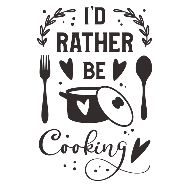 I RATHER BE COOKING 12X9 BAMBOO CUTTING BOARD