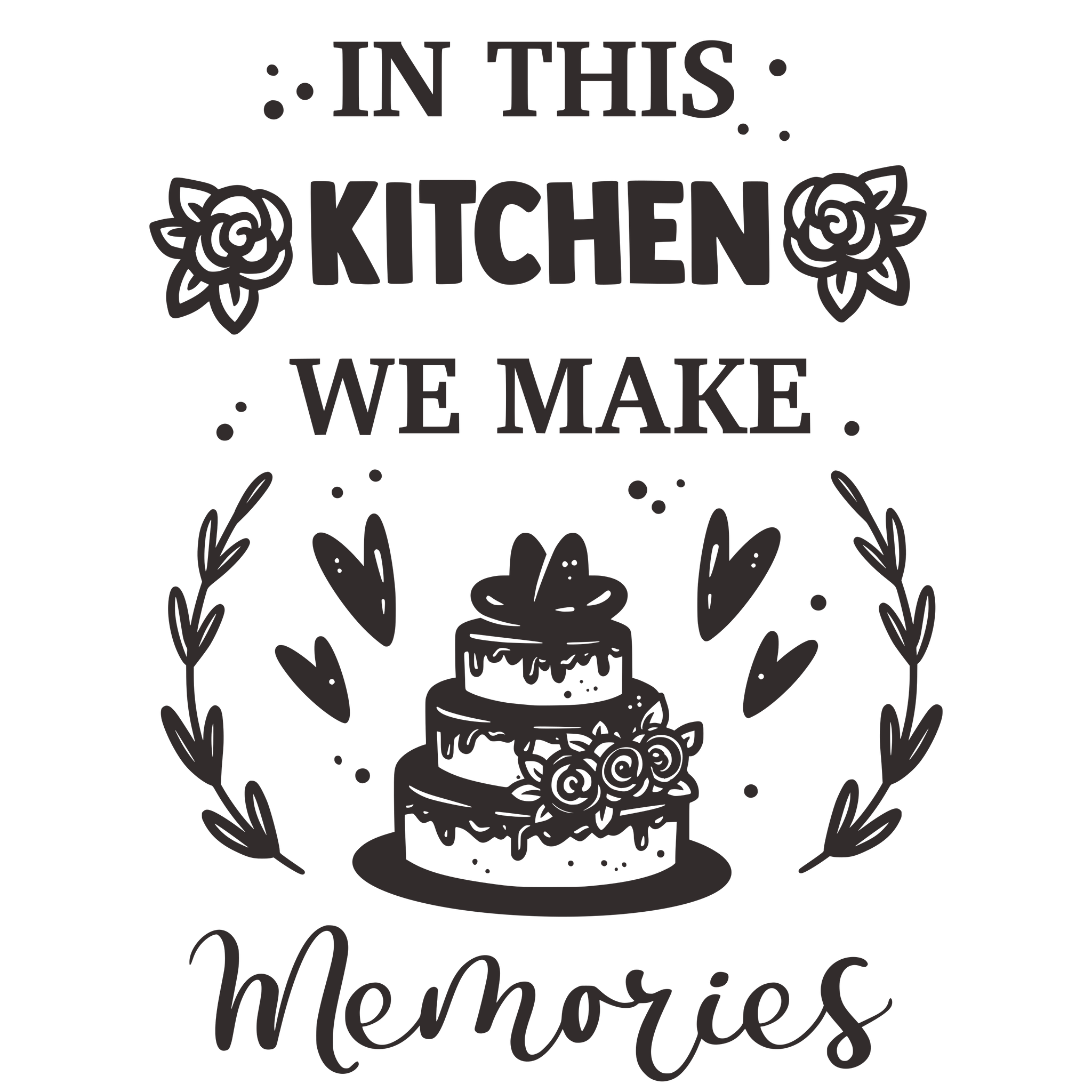 IN THE KITCHEN-MEMORIES 12X9 BAMBOO CUTTING BOARD