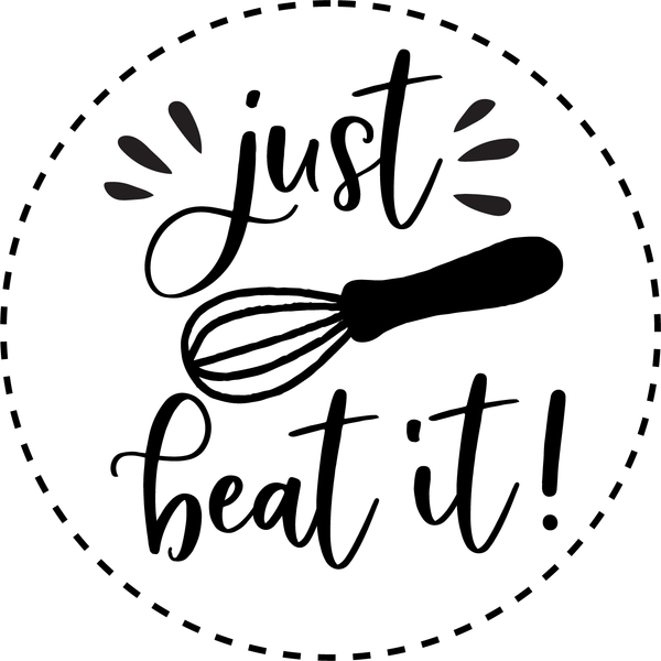 JUST BEAT IT 12X9 BAMBOO CUTTING BOARD