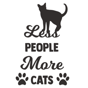 LESS PEOPLE MORE CATS