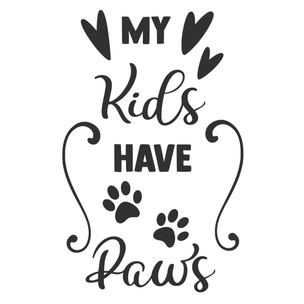 MY KIDS HAVE PAWS 12X9 BAMBOO CUTTING BOARDS